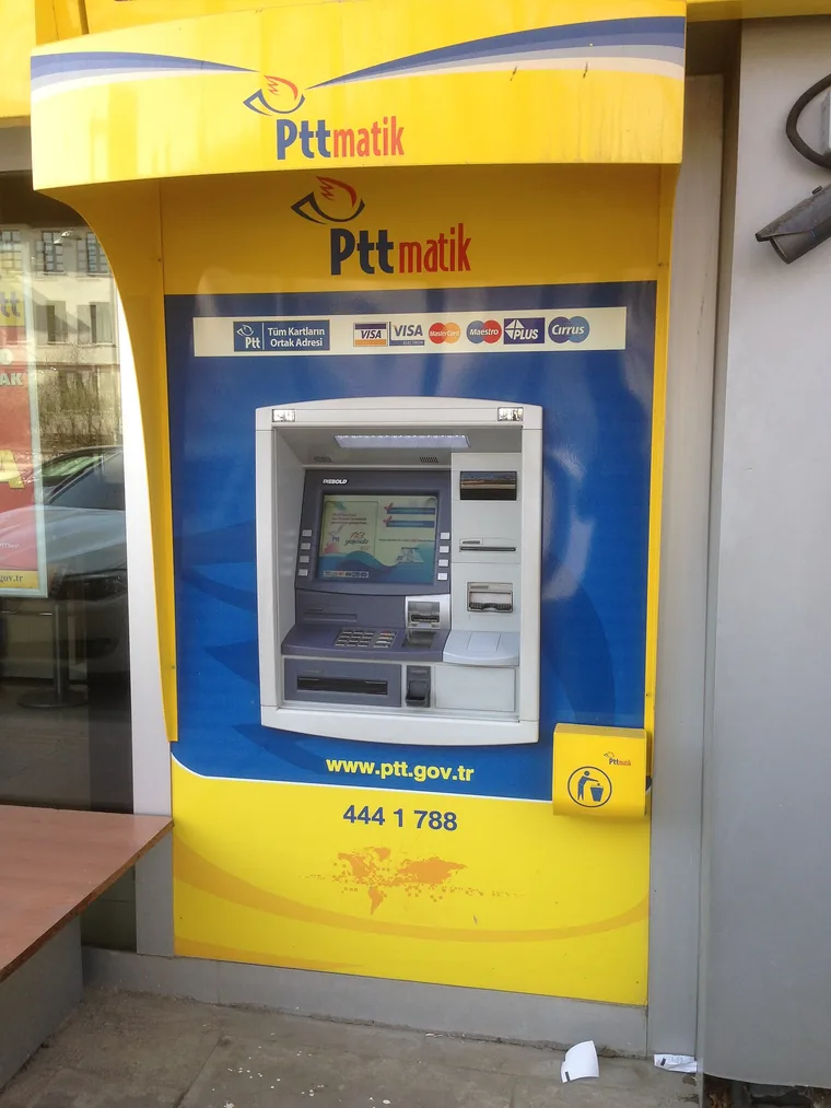 PTT-automat der du også betaler regninger