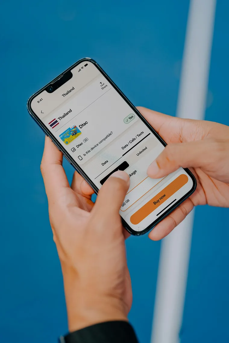 eSIM-en aktiveres i appen